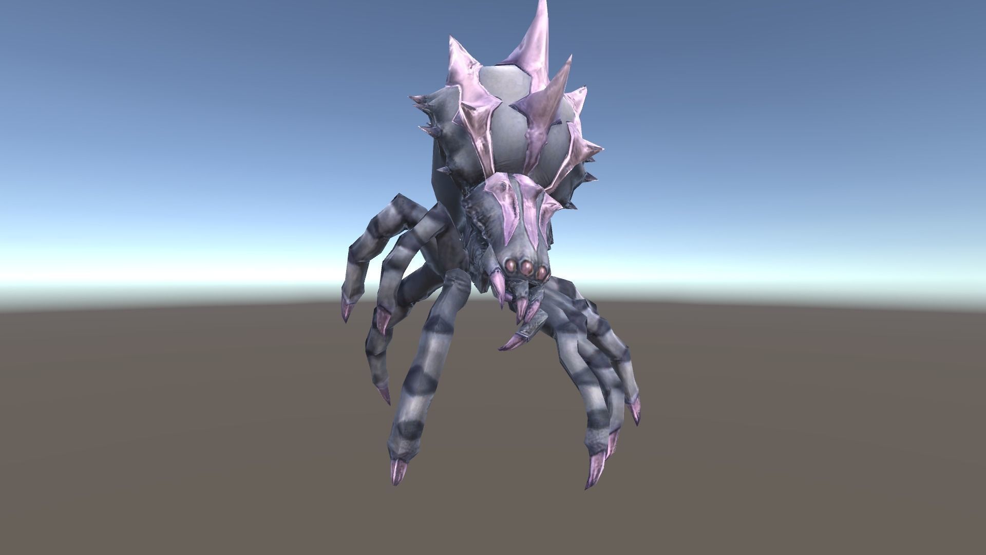 Spider 2 Low-poly 3D model_2
