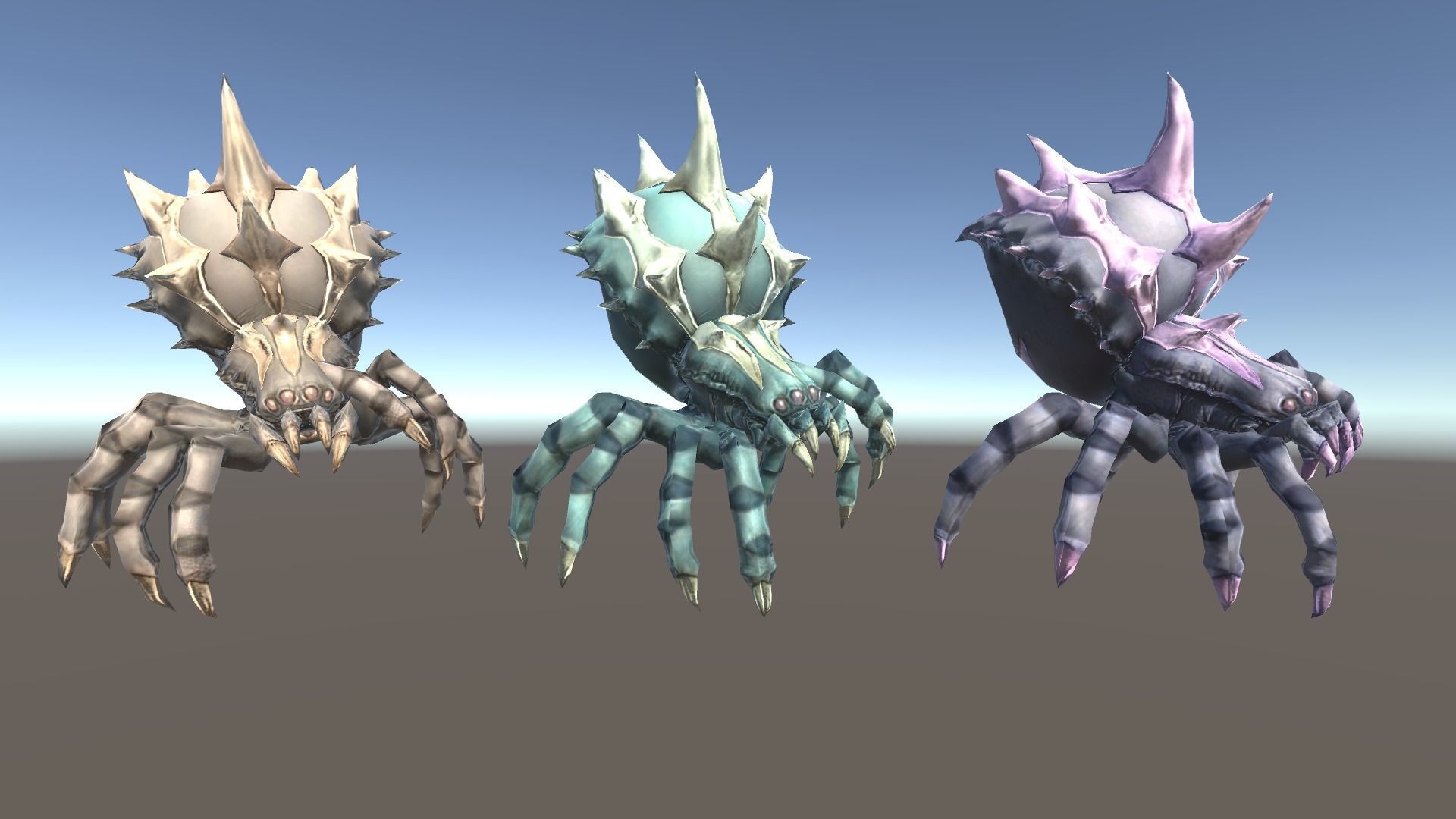 Spider 2 Low-poly 3D model_11