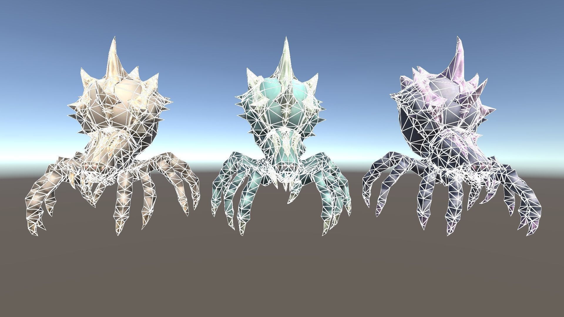 Spider 2 Low-poly 3D model_12