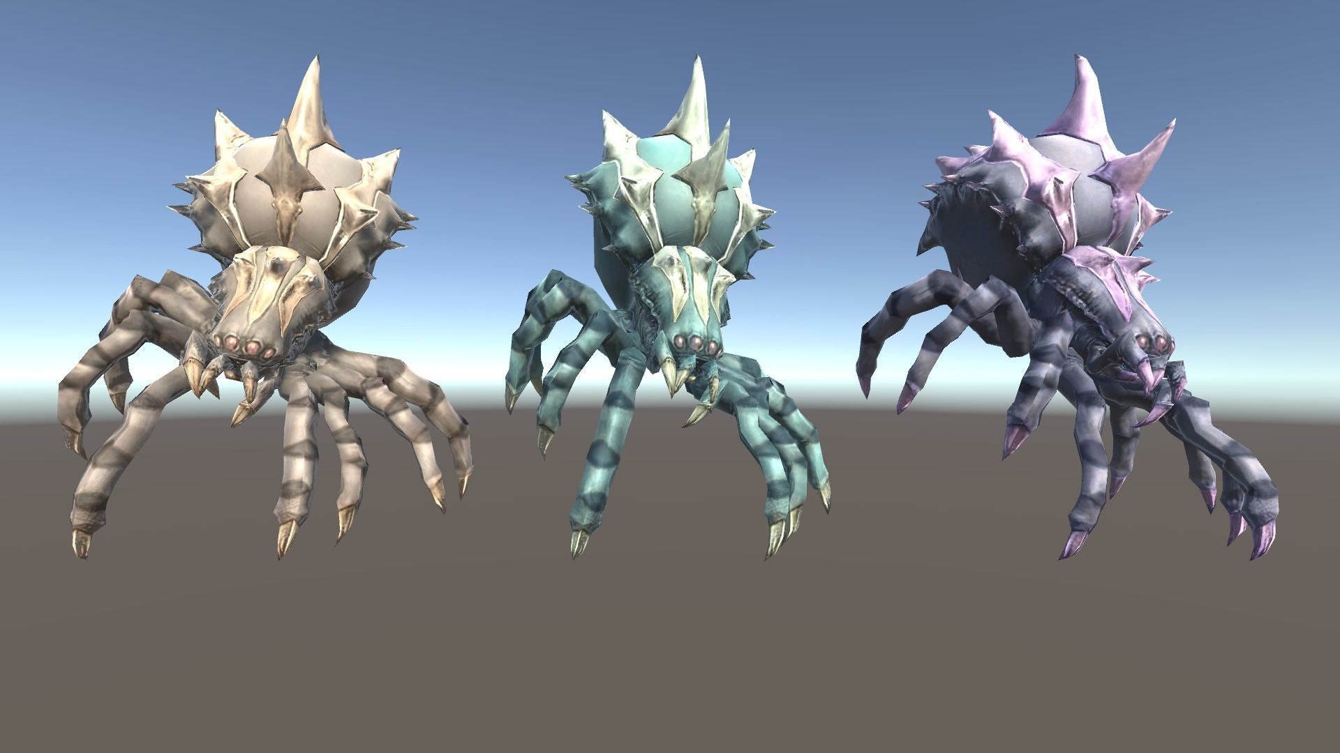 Spider 2 Low-poly 3D model_3