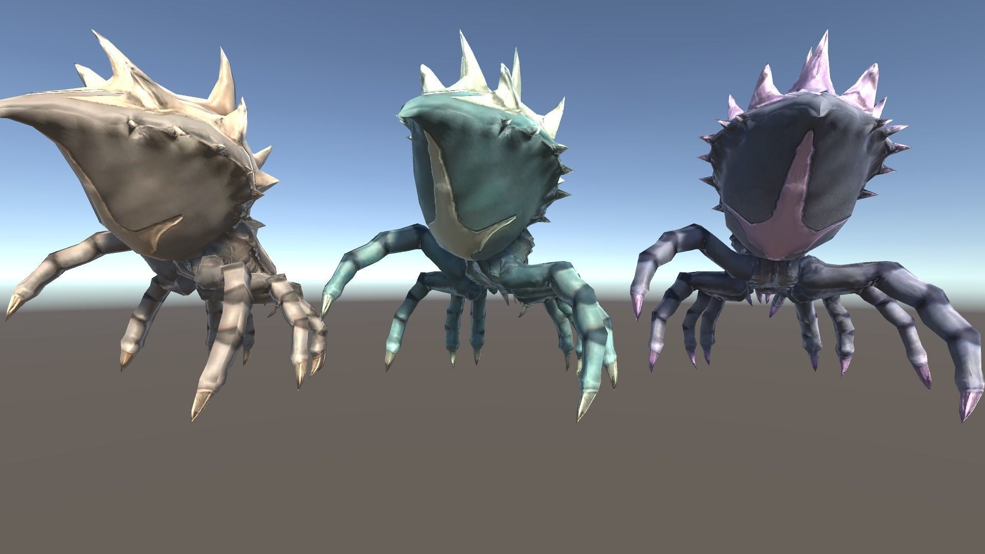 Spider 2 Low-poly 3D model_8