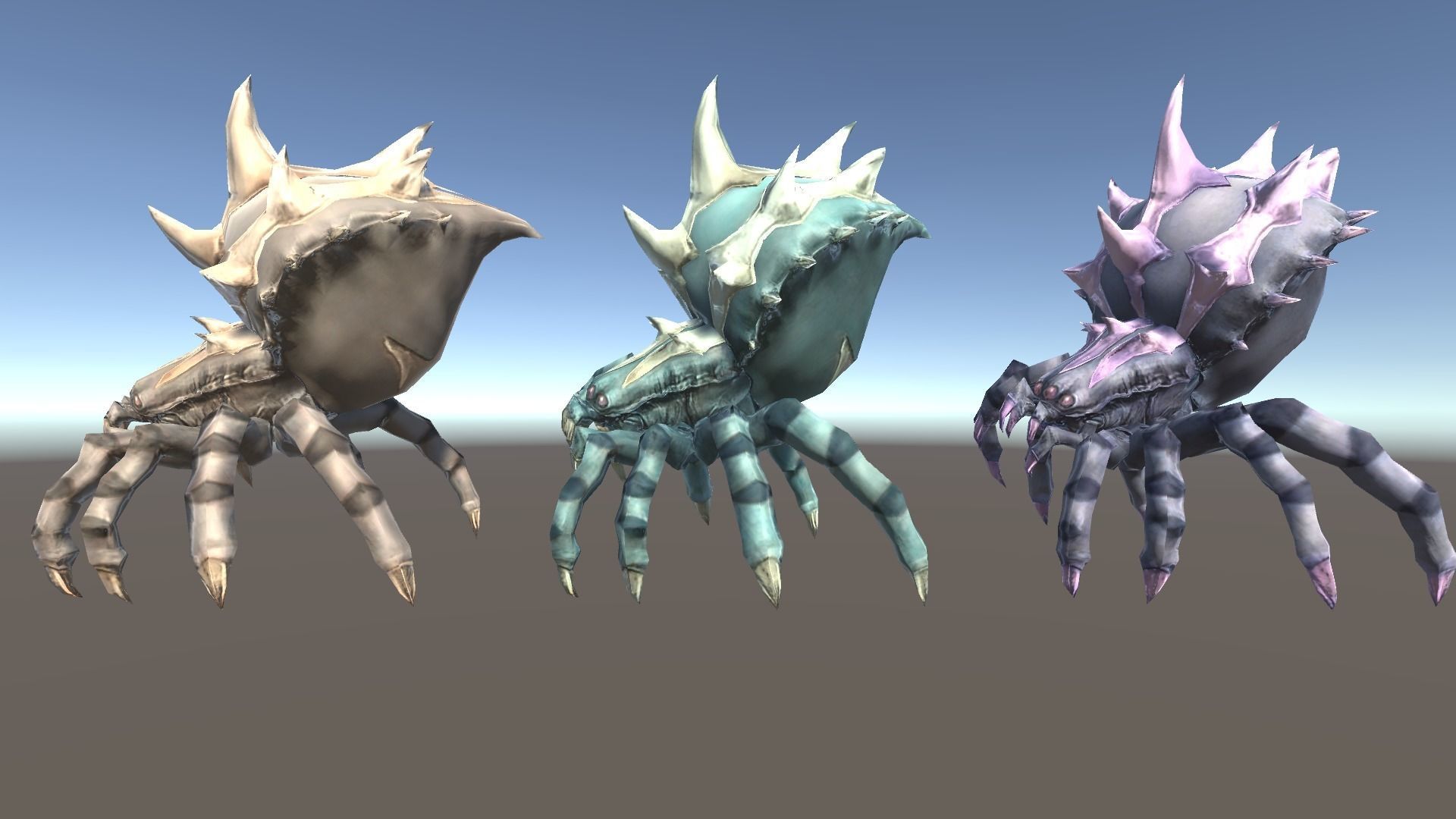 Spider 2 Low-poly 3D model_5