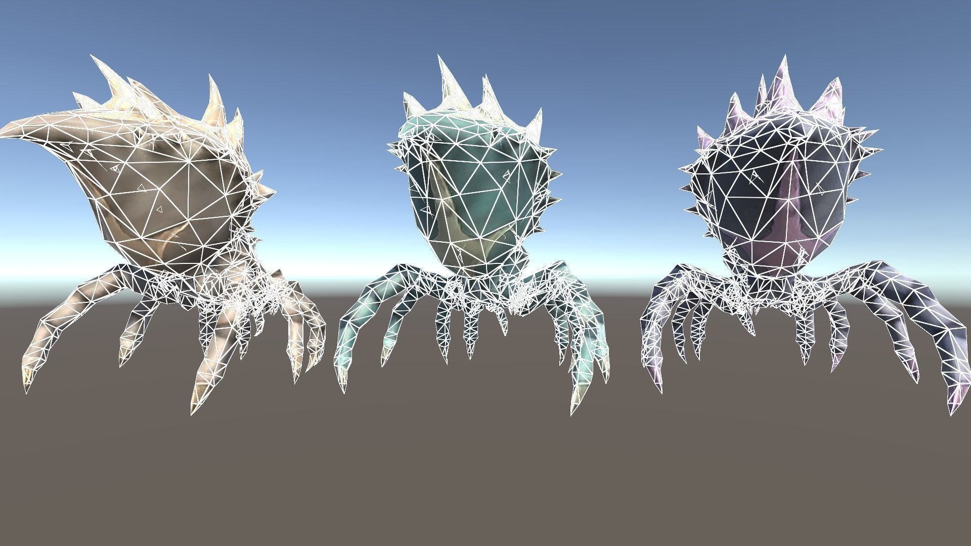 Spider 2 Low-poly 3D model_17