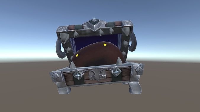 Trap Chest Low-poly 3D model
