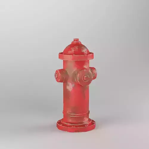 Hydrant fire 3D model