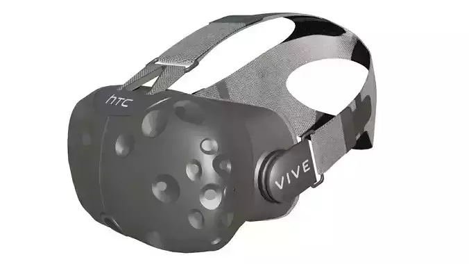 HTC VR Headset Low-poly 3D model