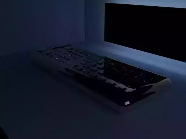 3D Remote Model computer keyboard