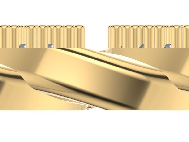 diamond Cuban chain bracelet stl verified 3D print model_22