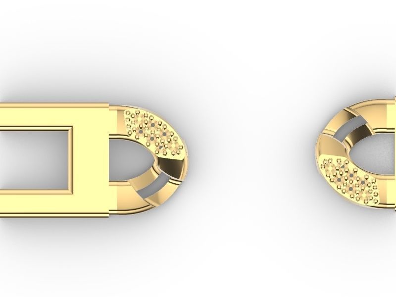 diamond Cuban chain bracelet stl verified 3D print model_4