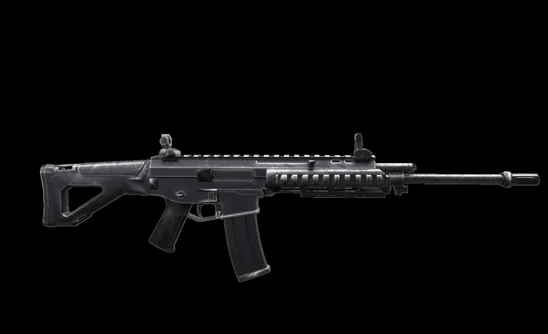 ACR - Rifle Weapon Low-poly 3D model_7