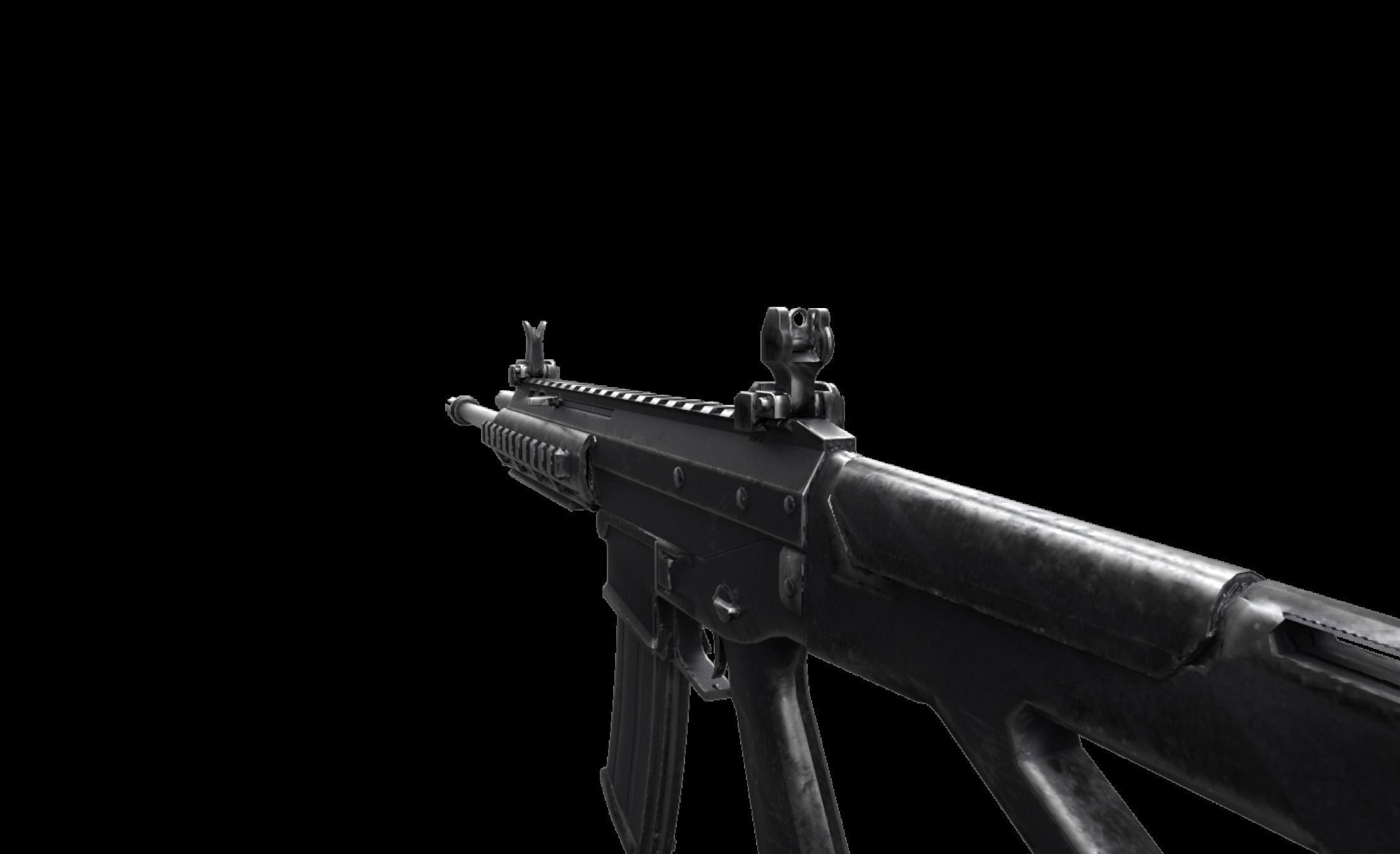 ACR - Rifle Weapon Low-poly 3D model_8