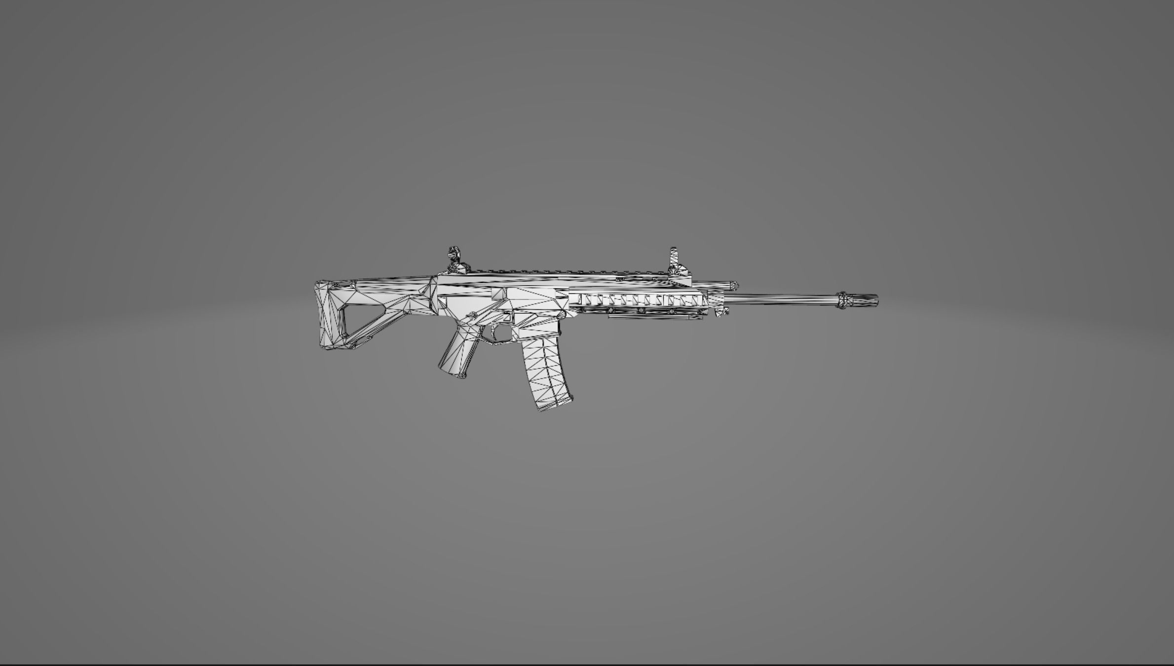 ACR - Rifle Weapon Low-poly 3D model_9