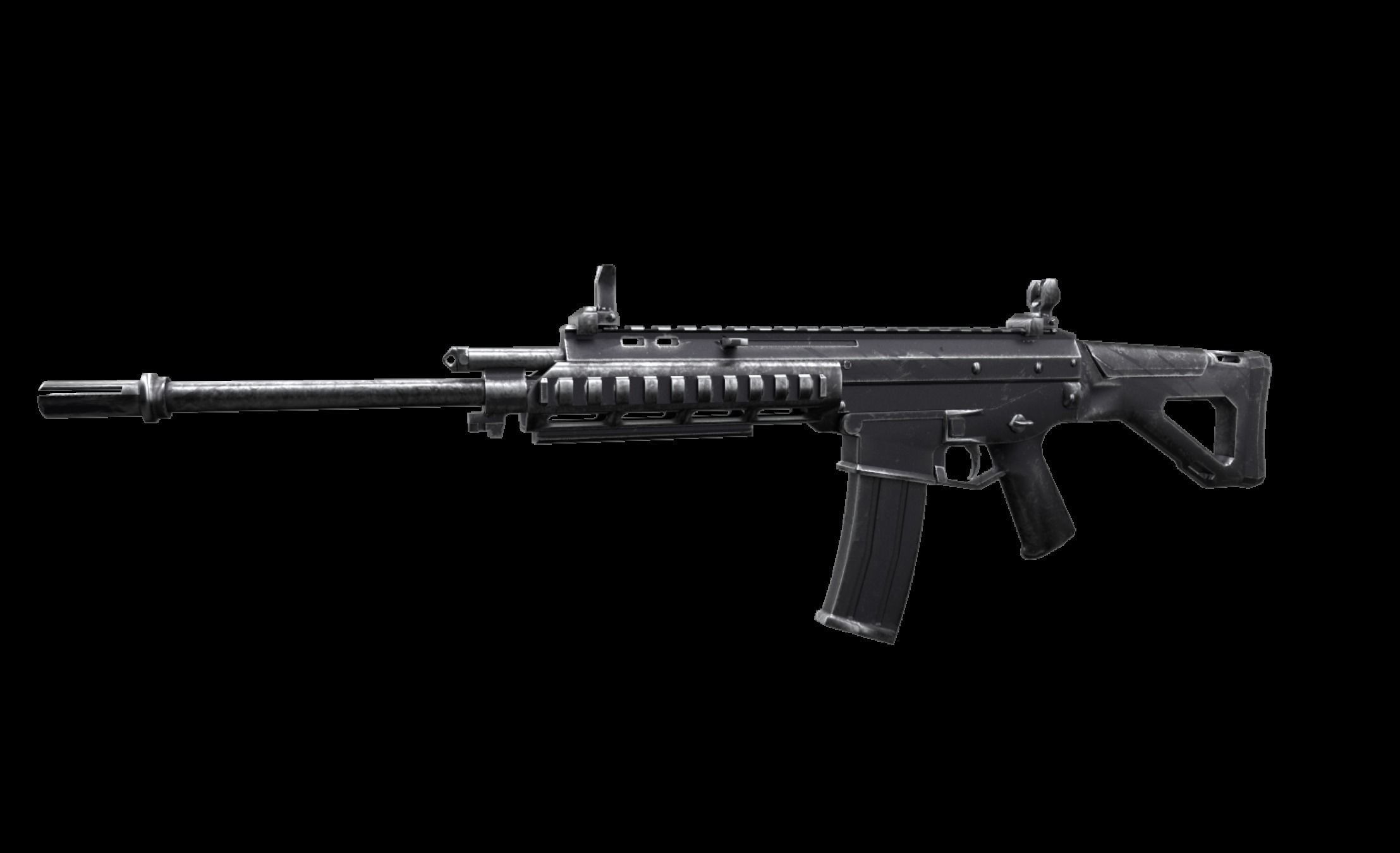 ACR - Rifle Weapon Low-poly 3D model_1