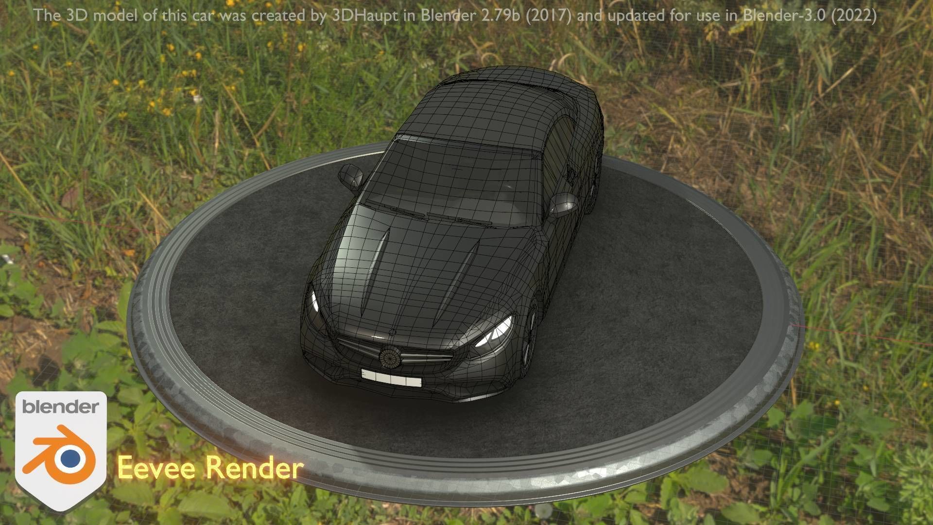 City Car 9 Top-Class Type-A Black Low-poly 3D model_53