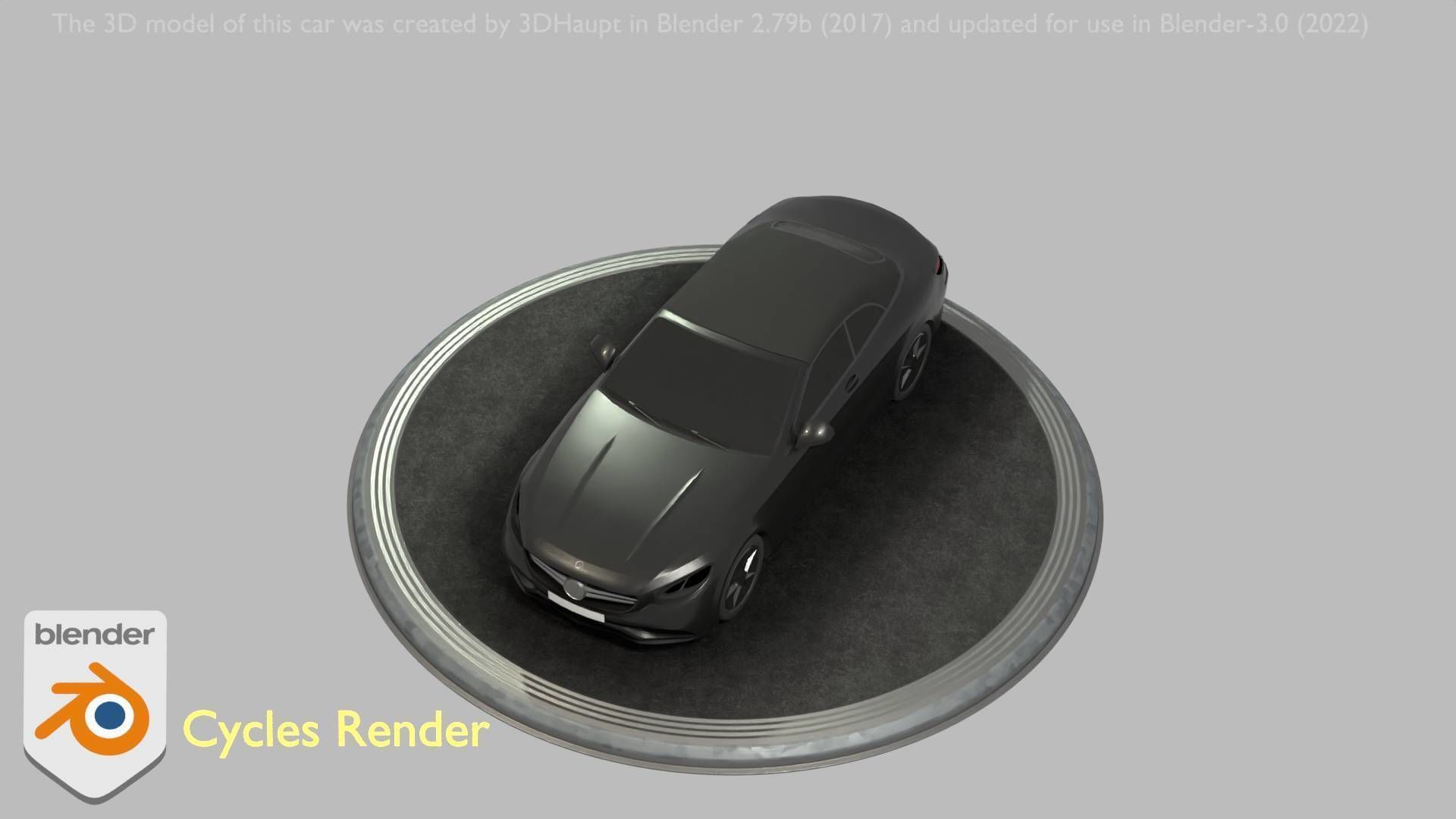 City Car 9 Top-Class Type-A Black Low-poly 3D model_70