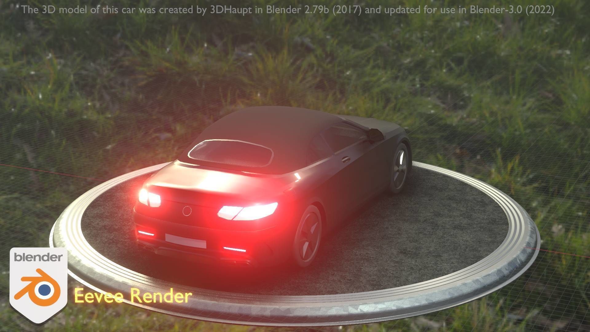 City Car 9 Top-Class Type-A Black Low-poly 3D model_31