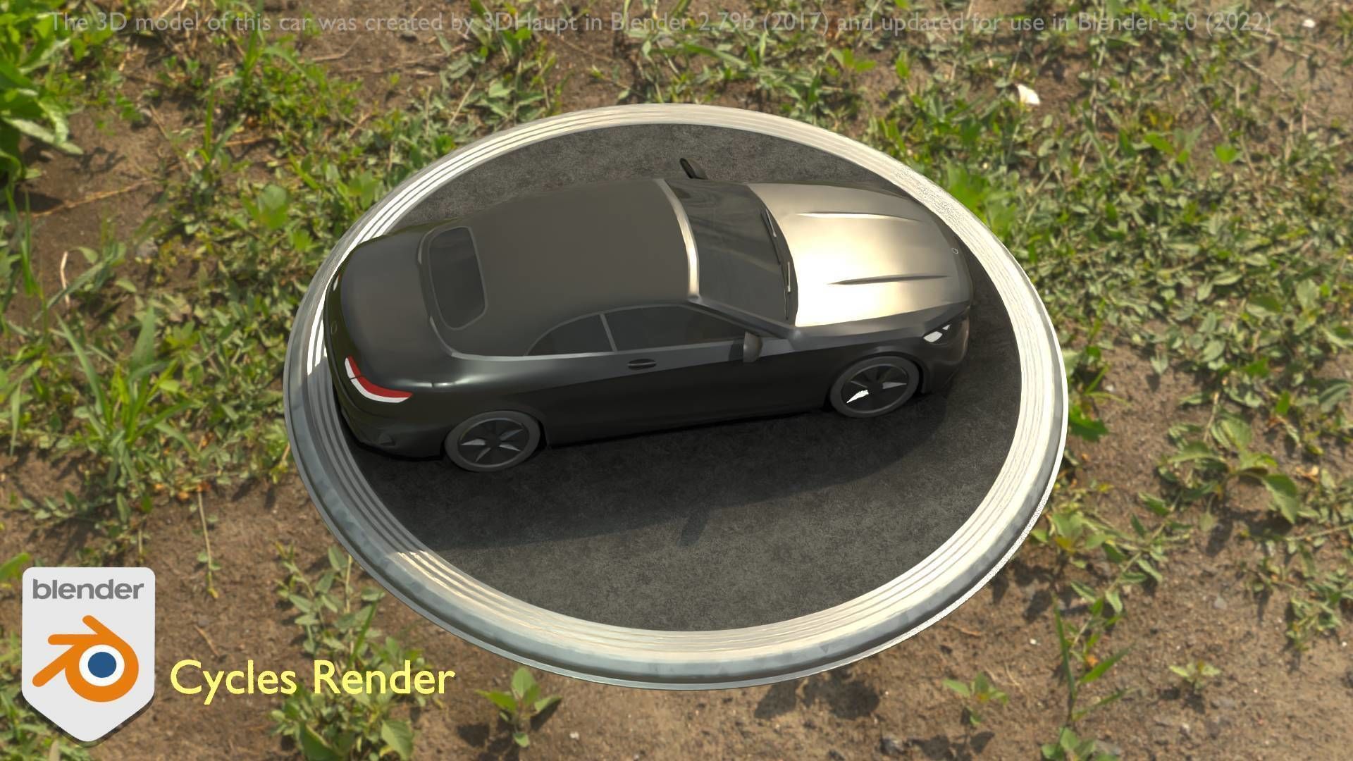 City Car 9 Top-Class Type-A Black Low-poly 3D model_64