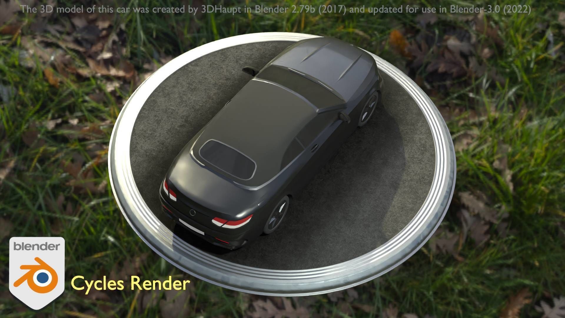 City Car 9 Top-Class Type-A Black Low-poly 3D model_62