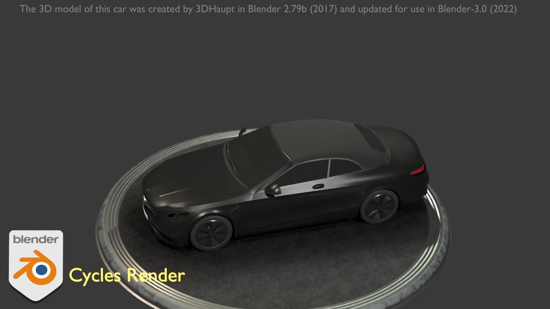 City Car 9 Top-Class Type-A Black Low-poly 3D model_72