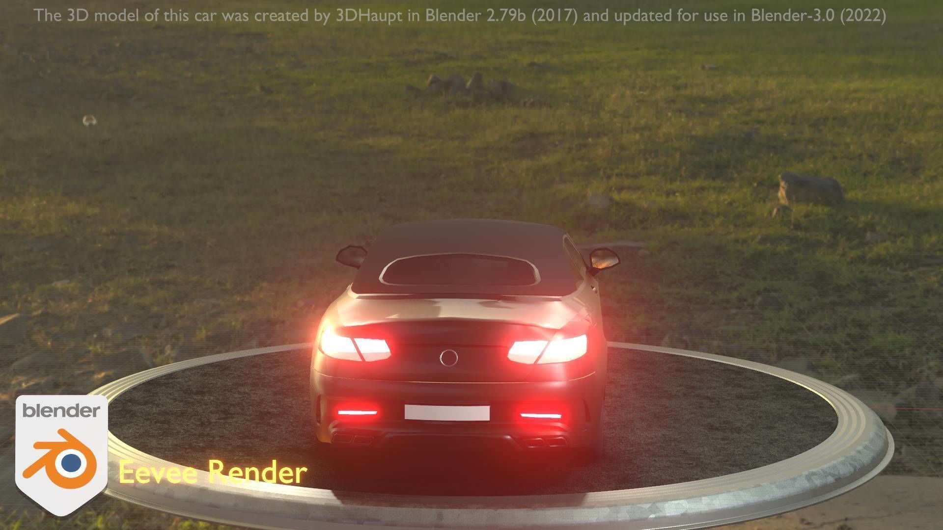 City Car 9 Top-Class Type-A Black Low-poly 3D model_77