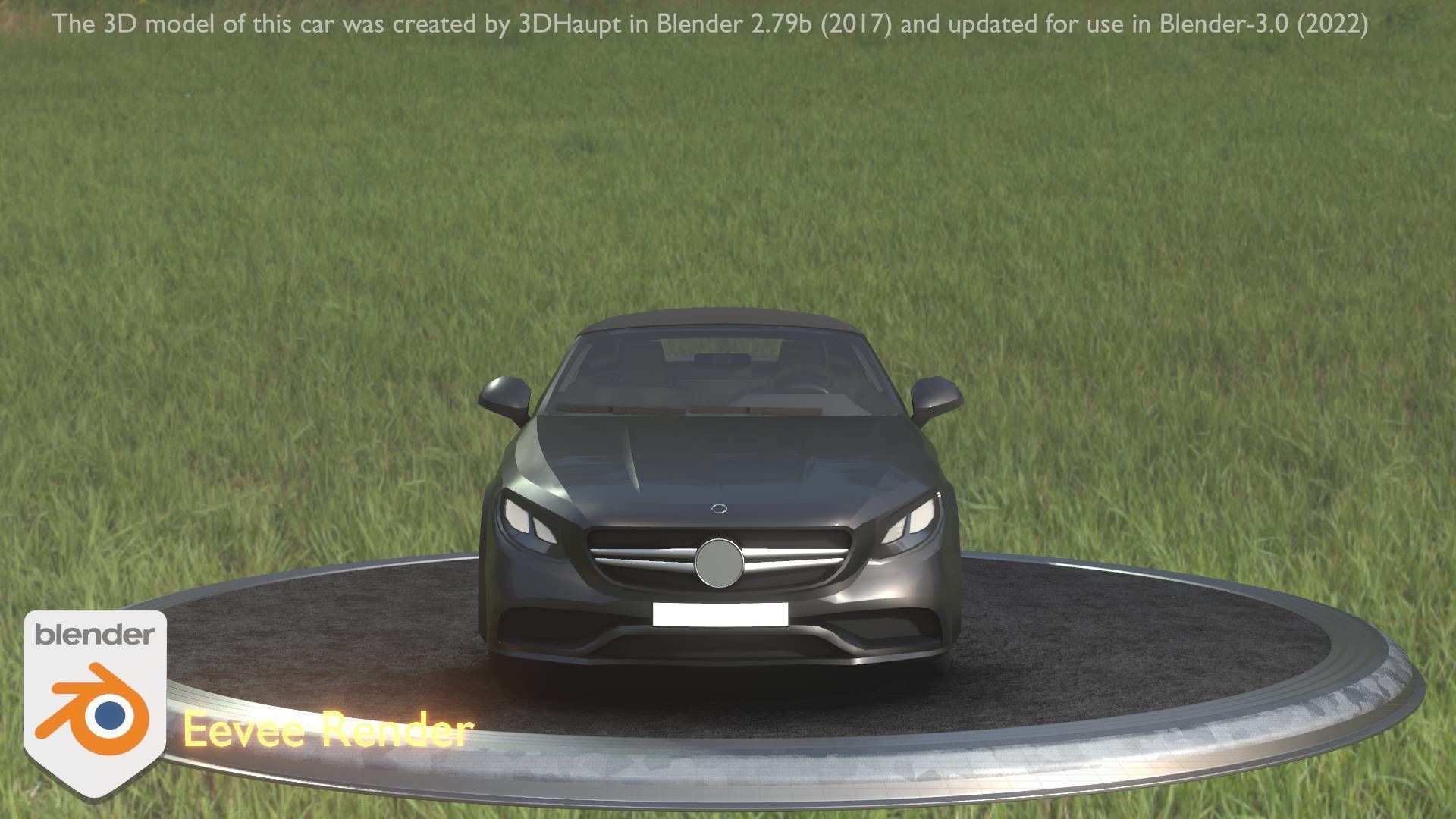 City Car 9 Top-Class Type-A Black Low-poly 3D model_85