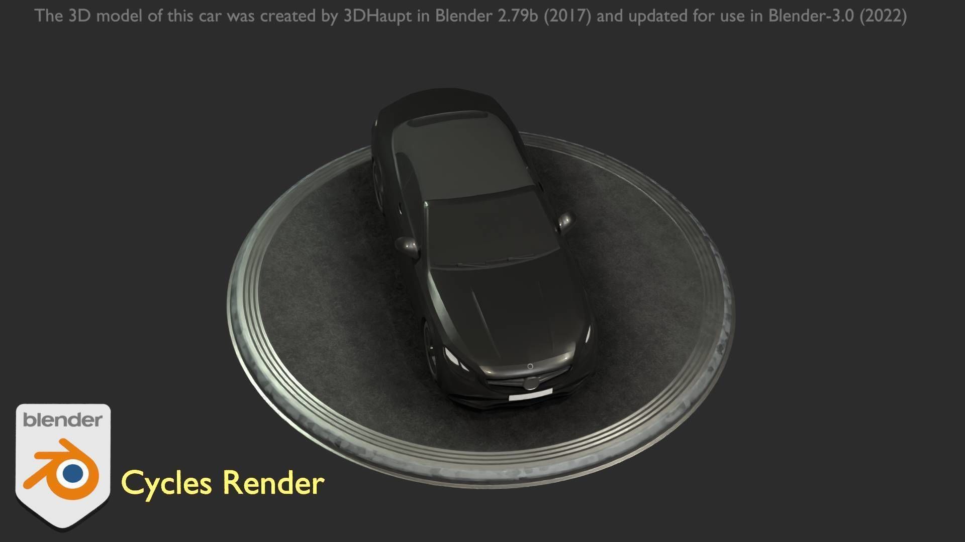 City Car 9 Top-Class Type-A Black Low-poly 3D model_68