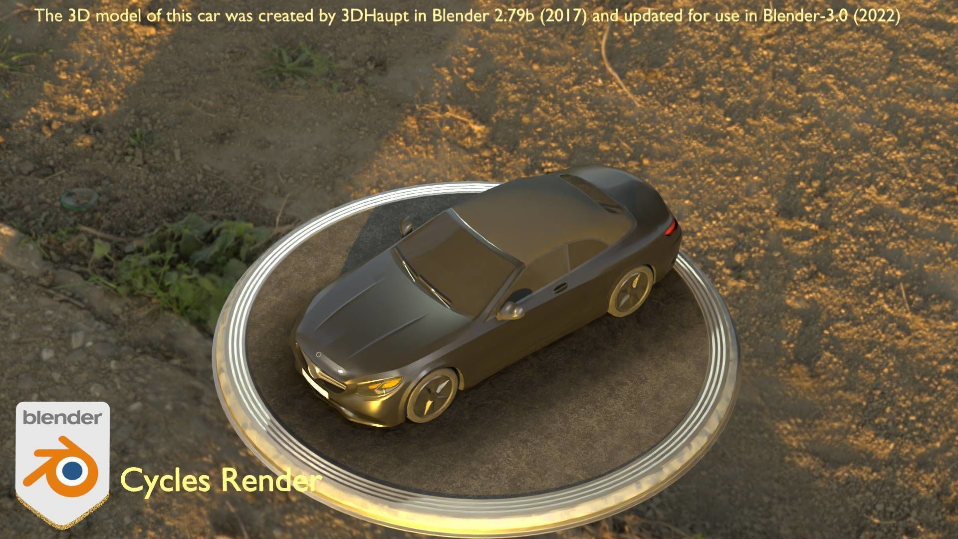 City Car 9 Top-Class Type-A Black Low-poly 3D model_25