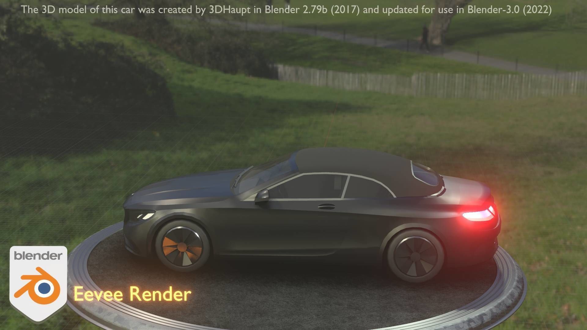 City Car 9 Top-Class Type-A Black Low-poly 3D model_73