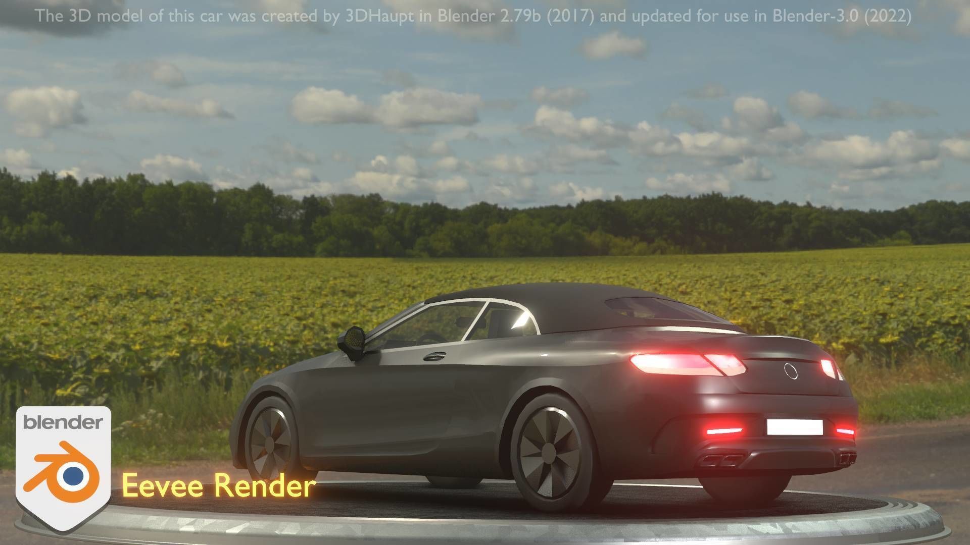 City Car 9 Top-Class Type-A Black Low-poly 3D model_75