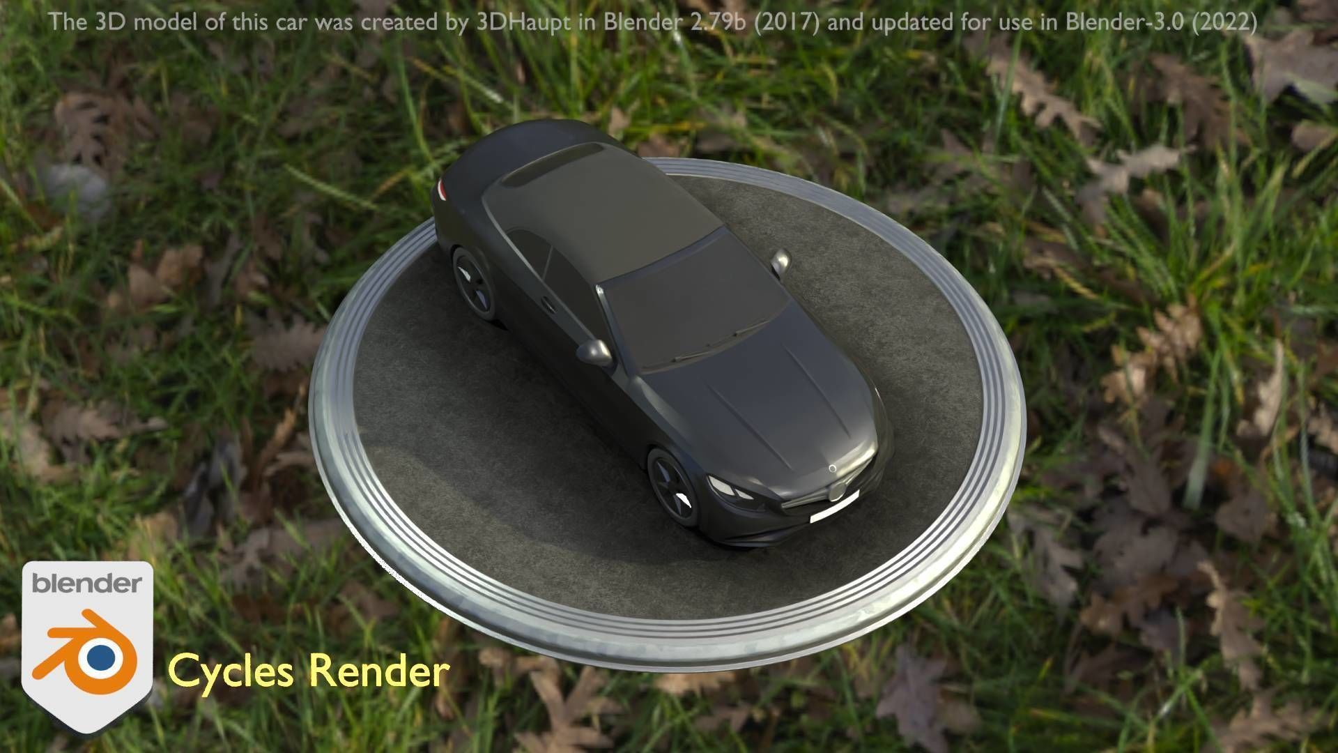 City Car 9 Top-Class Type-A Black Low-poly 3D model_21