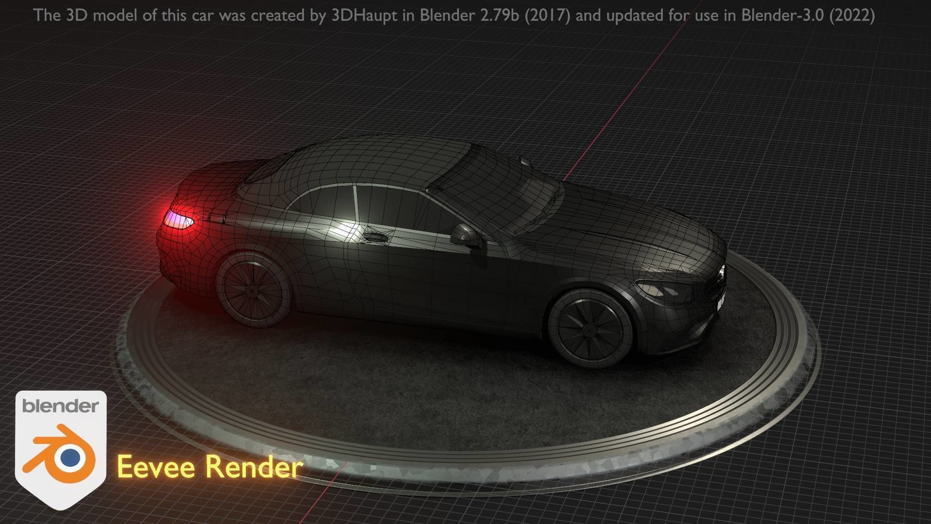 City Car 9 Top-Class Type-A Black Low-poly 3D model_49