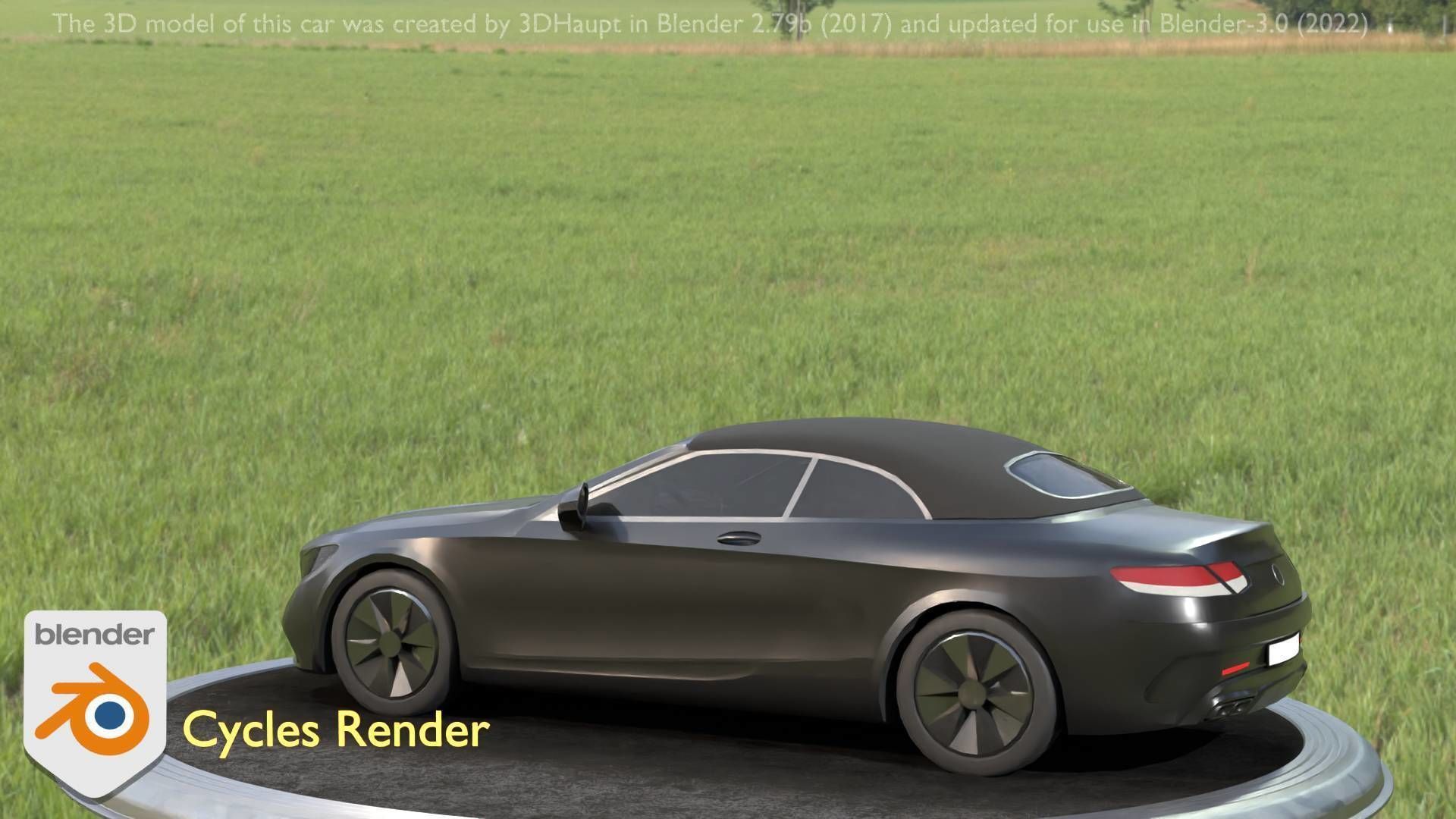 City Car 9 Top-Class Type-A Black Low-poly 3D model_74