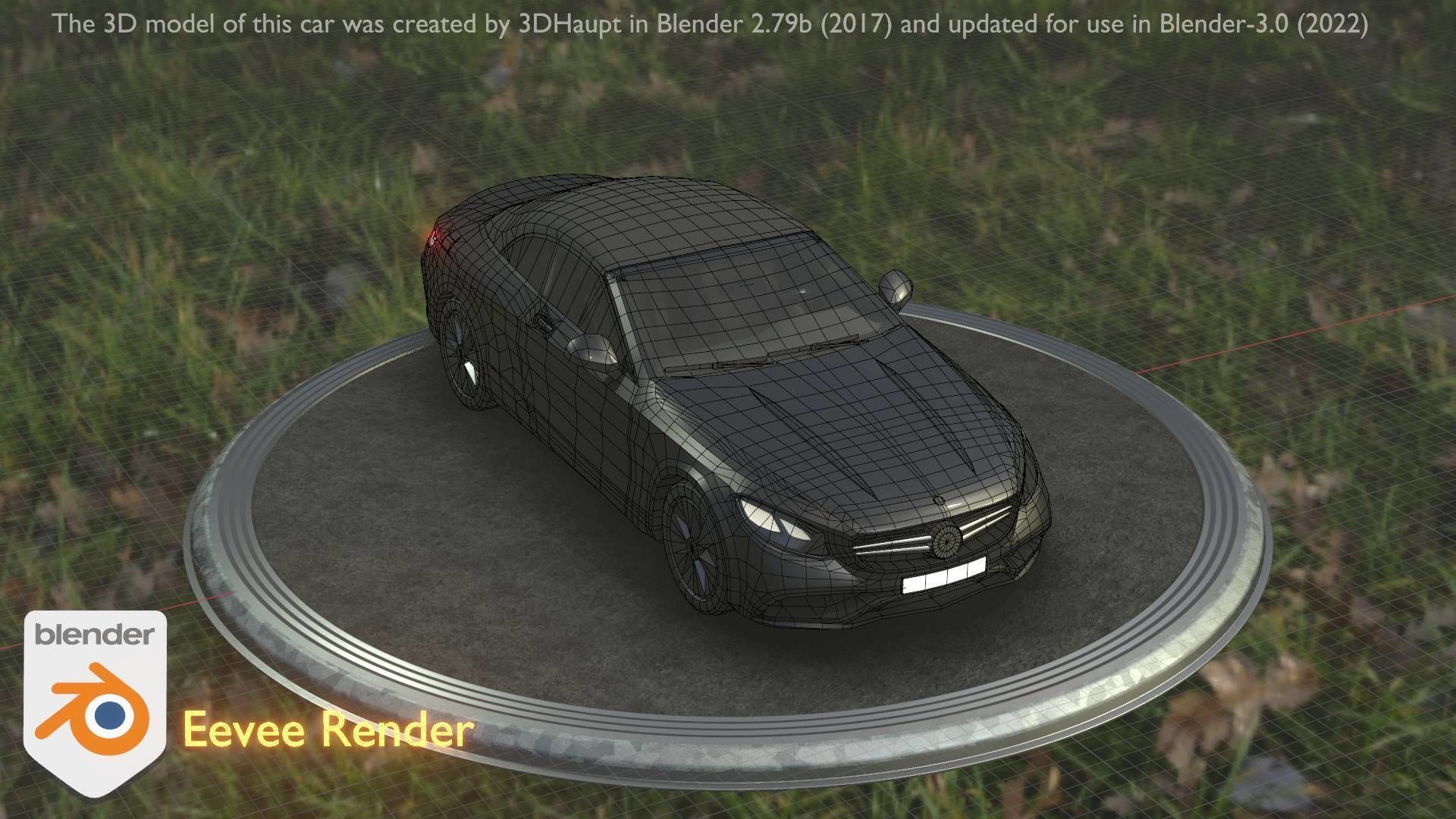 City Car 9 Top-Class Type-A Black Low-poly 3D model_51