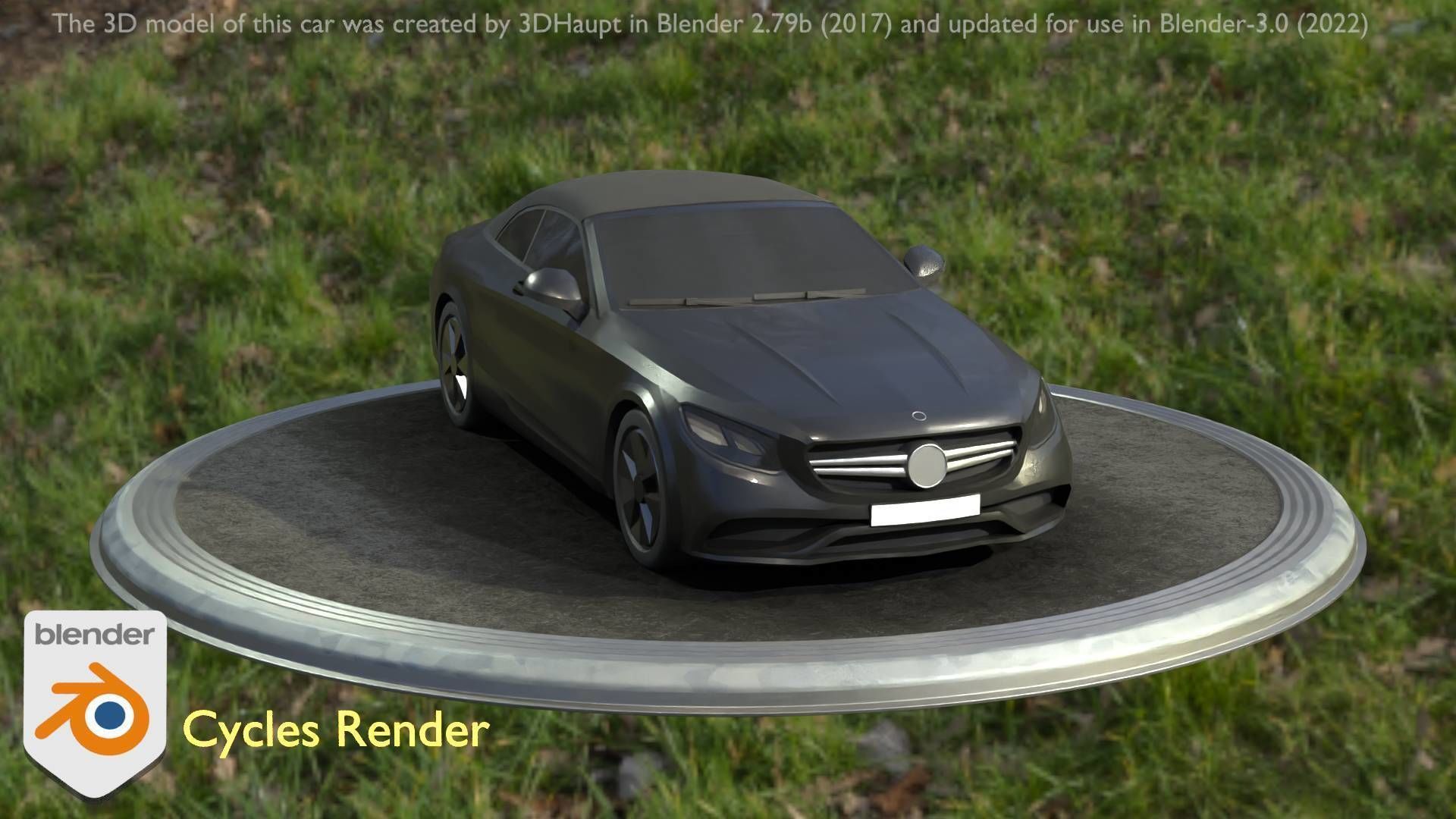 City Car 9 Top-Class Type-A Black Low-poly 3D model_84