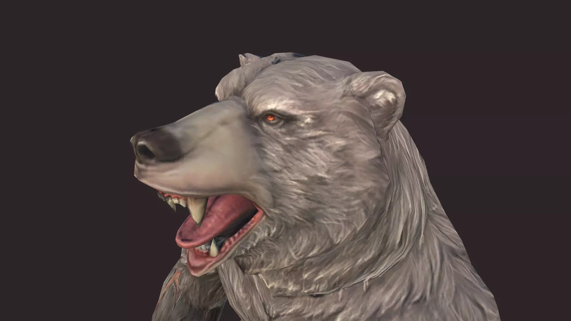 Bears bear Low-poly 3D model_0