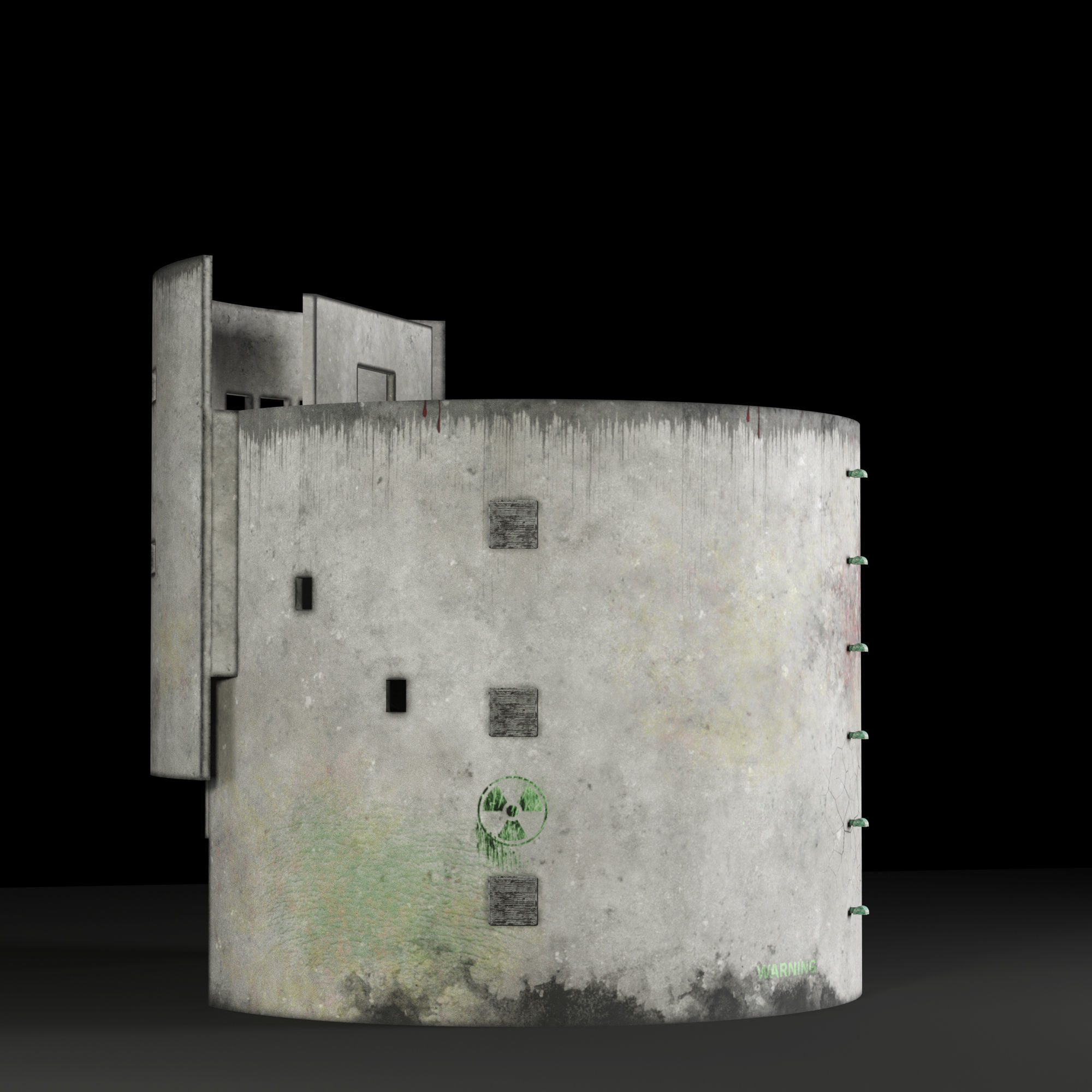 Old Castle Low-poly 3D model_4