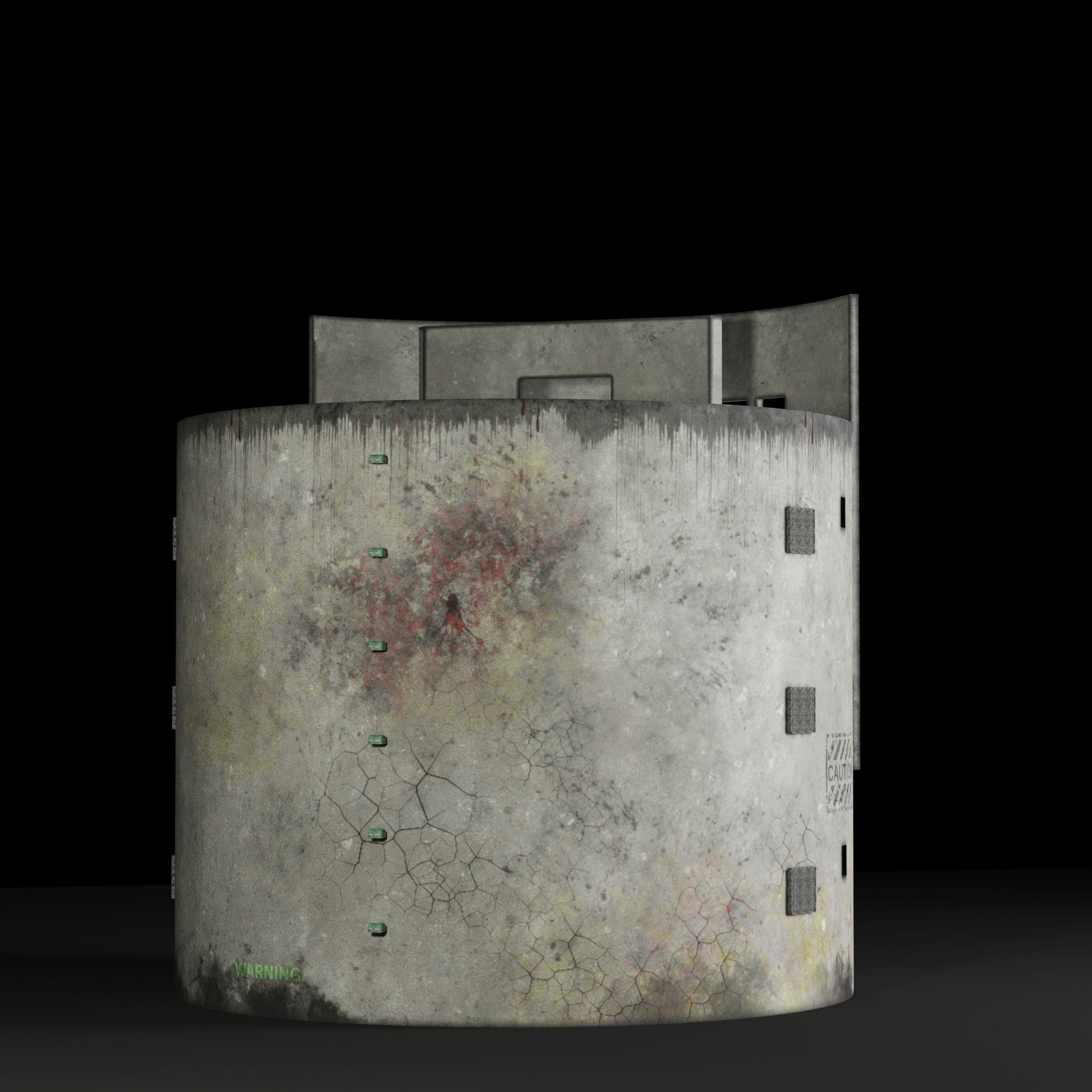 Old Castle Low-poly 3D model_3