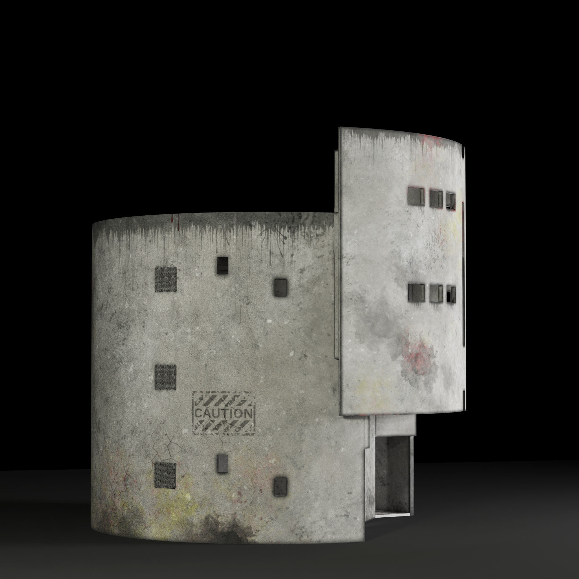 Old Castle Low-poly 3D model_2