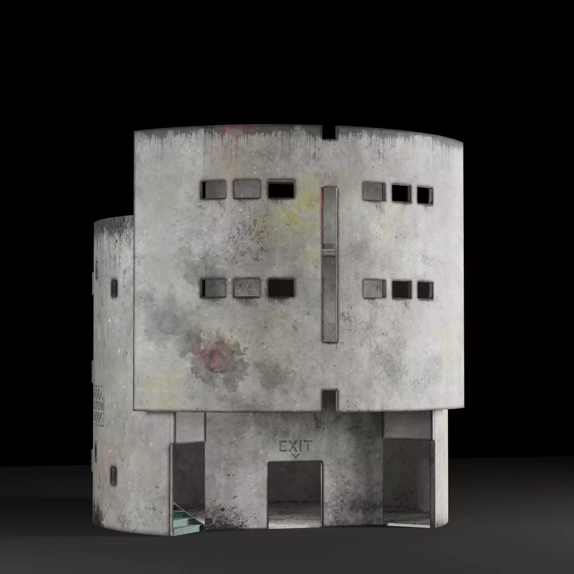 Old Castle Low-poly 3D model_0