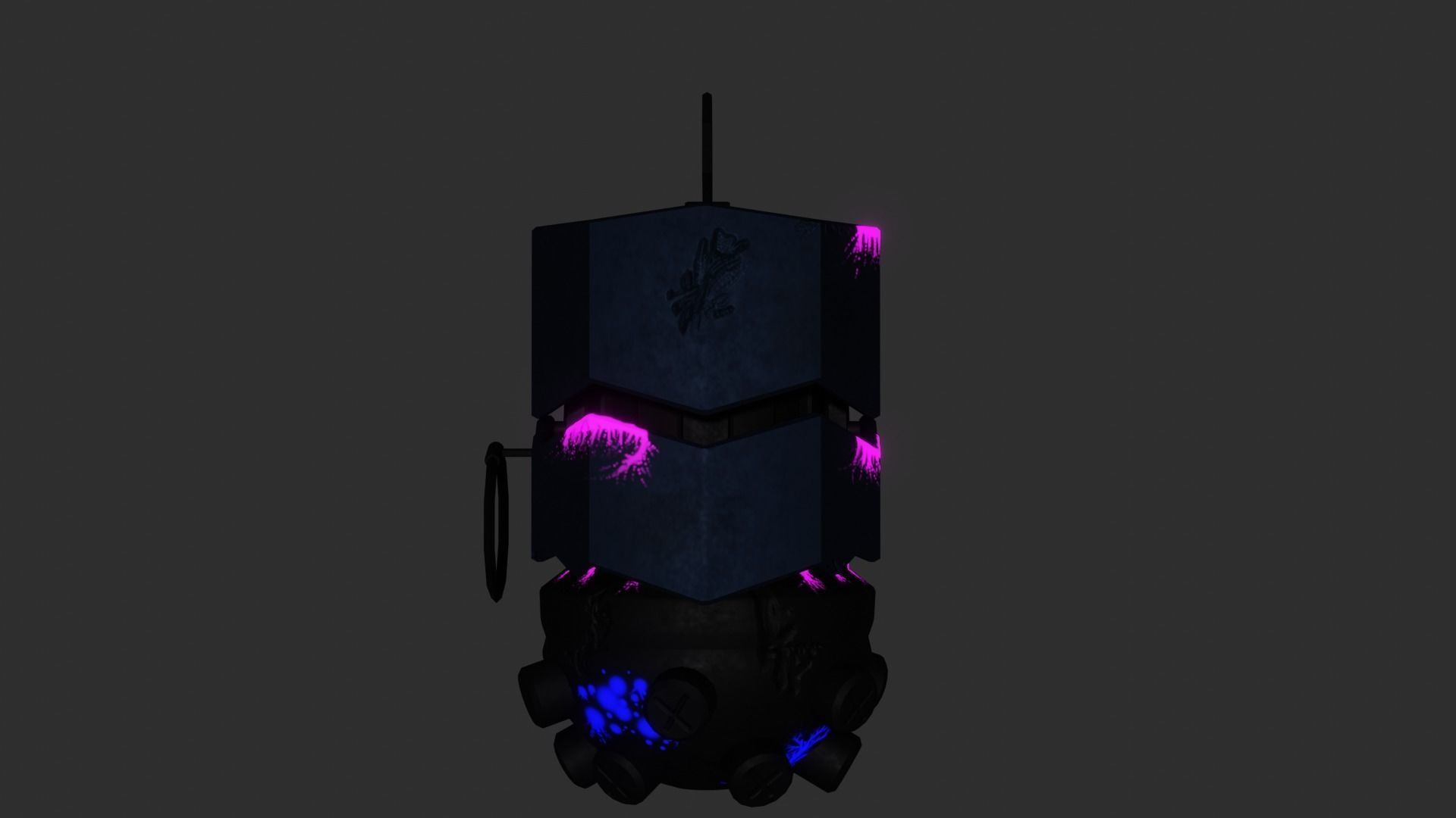 Grenade game game ready PBR Low-poly 3D model_8