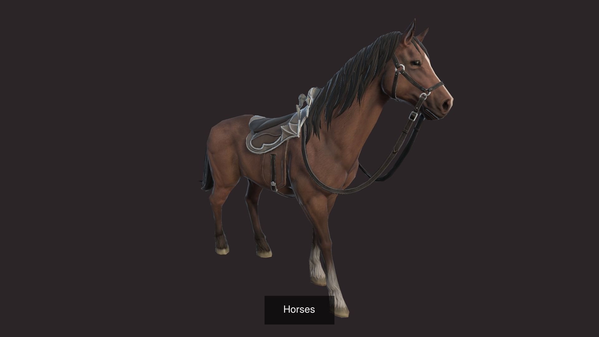 Epic Horses Pack 3D Model Collection_1
