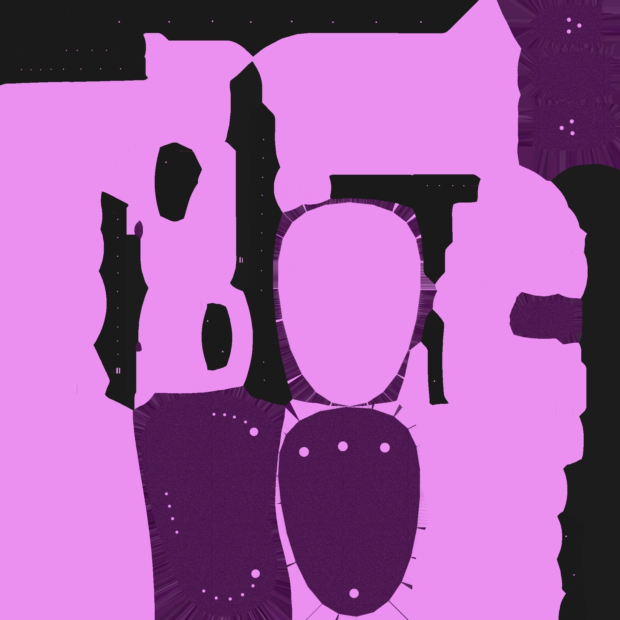 SciFi Glasses E05 Pink - Character Design Fashion Low-poly 3D model_20