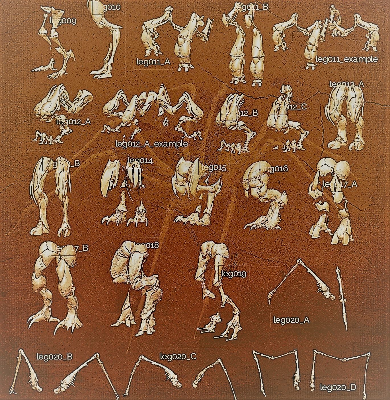 iNSEKt 150 monster parts 3D model_92