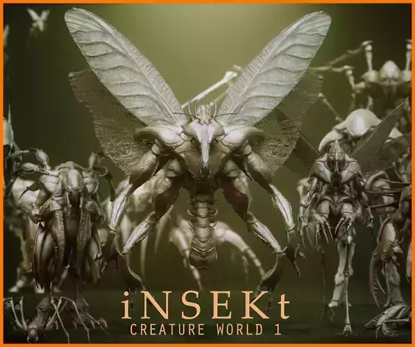 iNSEKt  150 monster parts 3D model