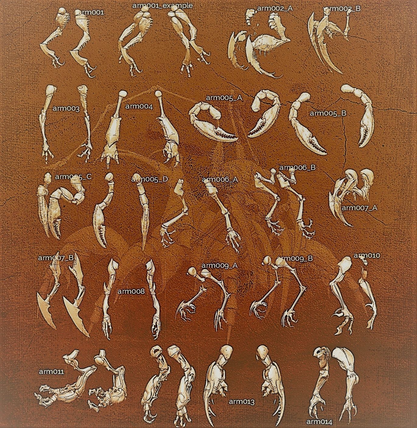 iNSEKt 150 monster parts 3D model_86