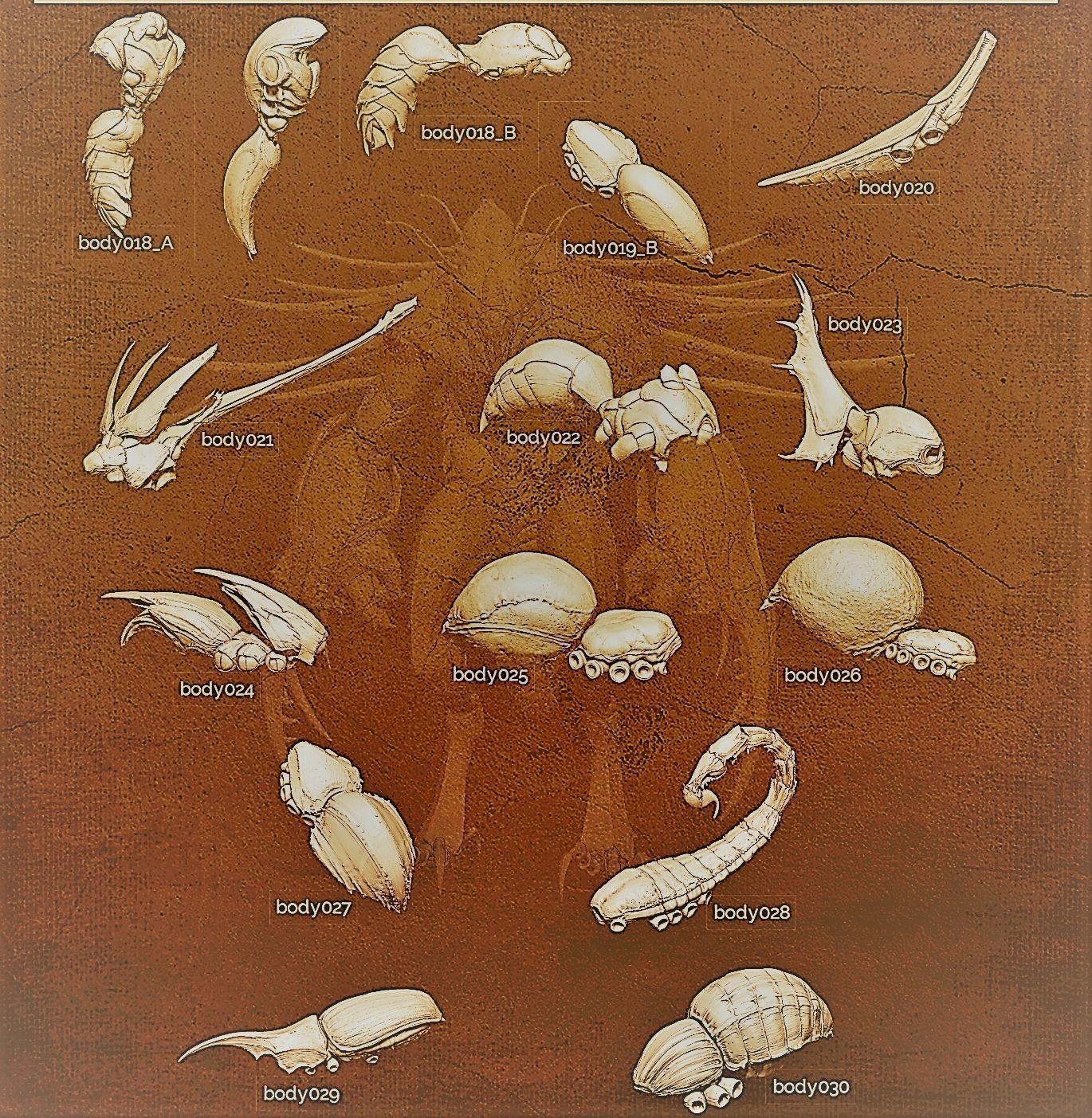 iNSEKt 150 monster parts 3D model_83