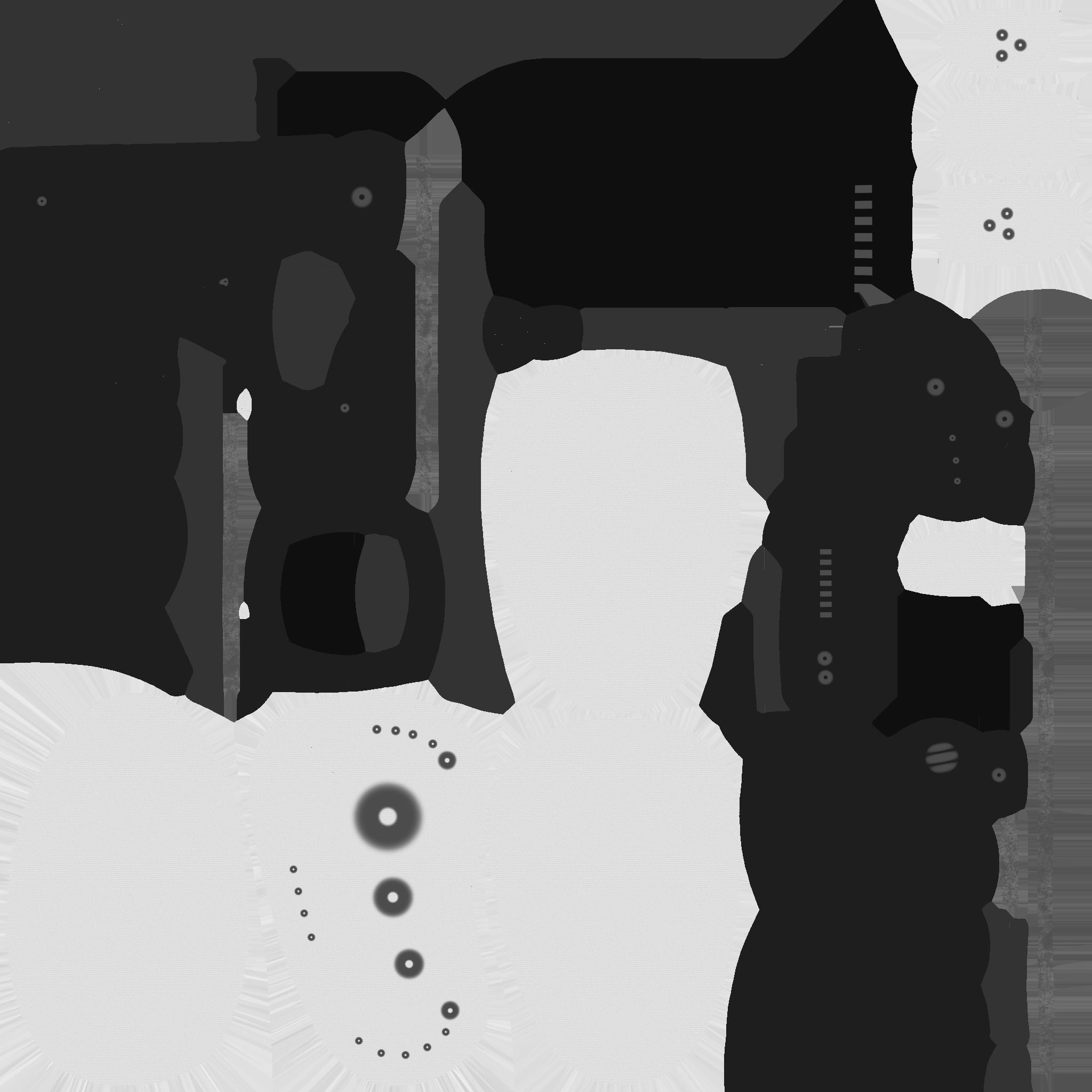 SciFi Glasses E06 White Red - Character Design Fashion Low-poly 3D model_26