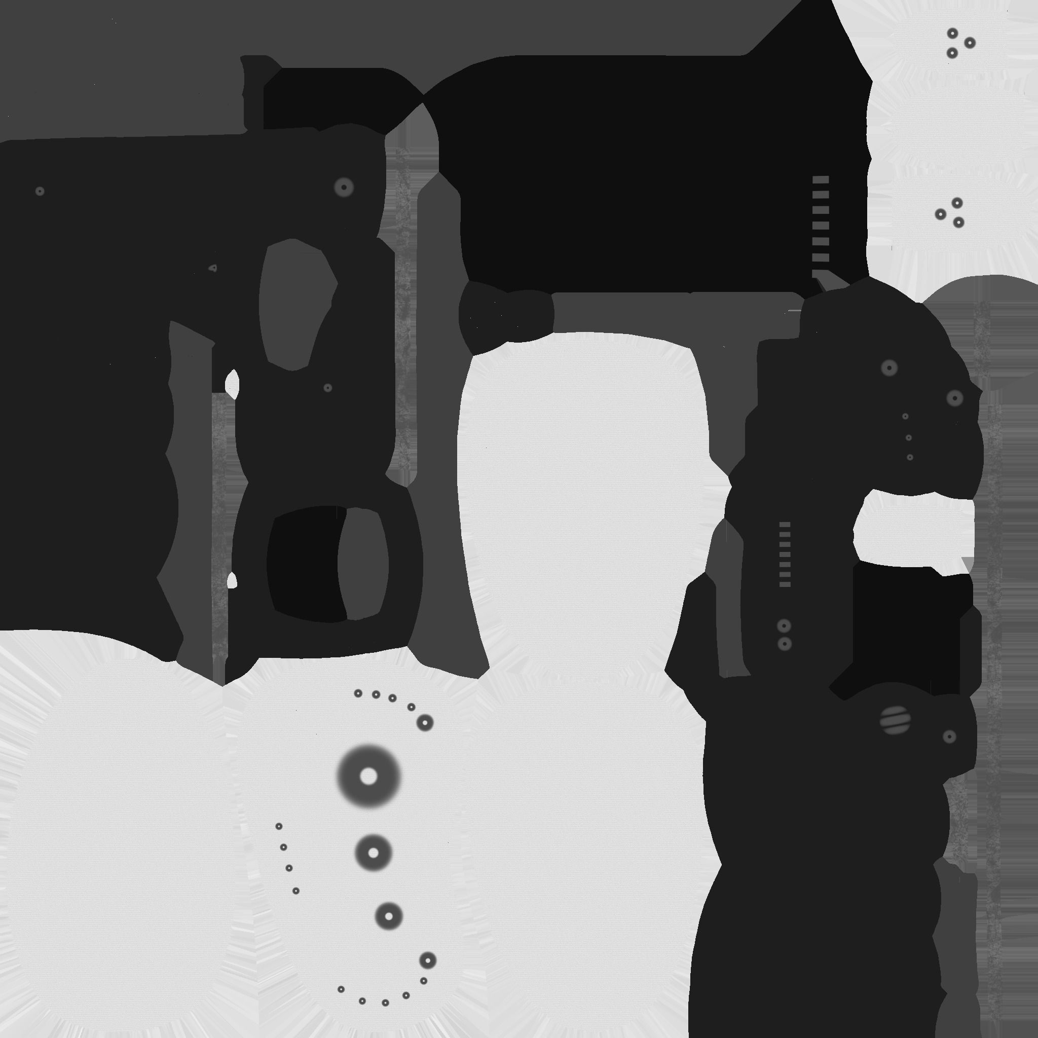 SciFi Glasses E07 Black Red - Character Design Fashion Low-poly 3D model_25