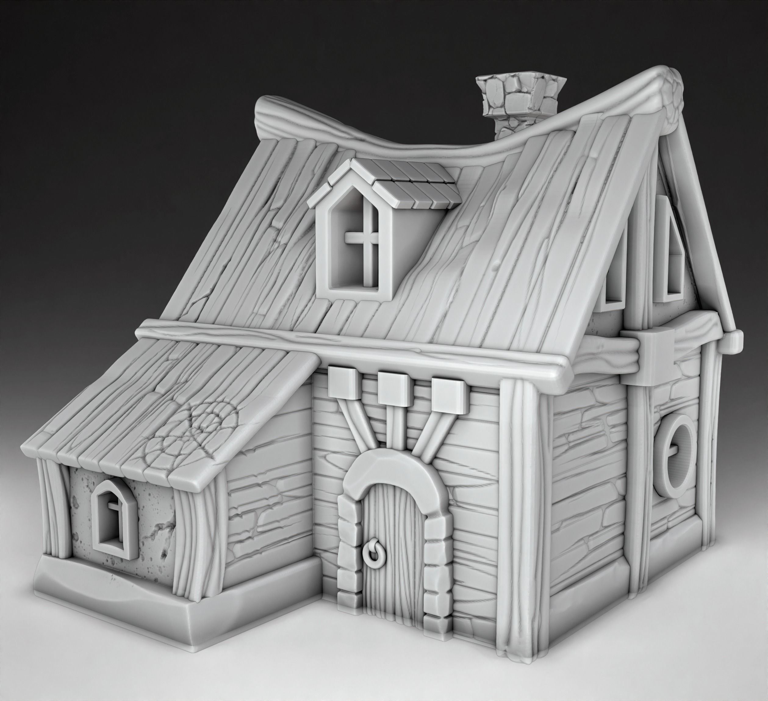 Full set - farm houses 3D print model_3