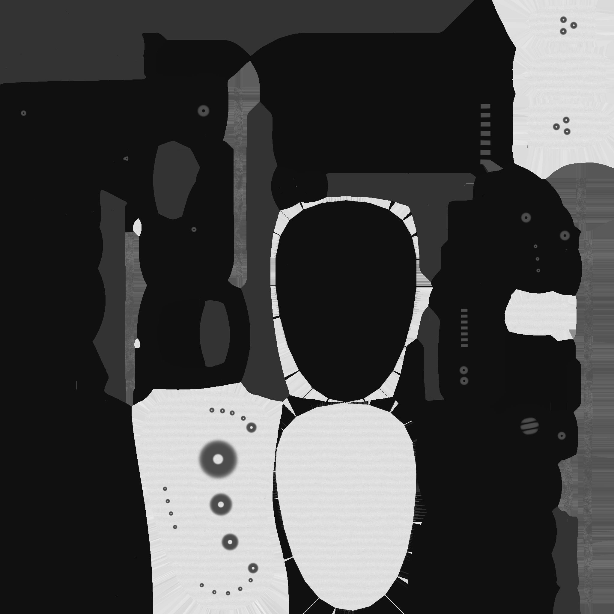 SciFi Glasses E10 Orange Blue - Character Design Fashion Low-poly 3D model_26